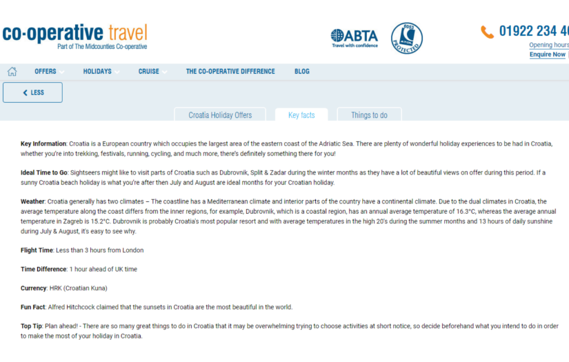 The Midcounties Co-Operative Travel screenshot 1